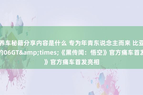 养车秘籍分享内容是什么 专为年青东说念主而来 比亚迪海豹06GT&times;《黑传闻：悟空》官方痛车首发亮相