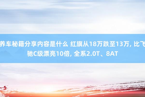 养车秘籍分享内容是什么 红旗从18万跌至13万, 比飞驰C级漂亮10倍, 全系2.0T、8AT